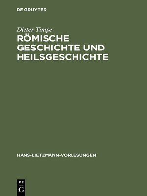 cover image of Römische Geschichte und Heilsgeschichte